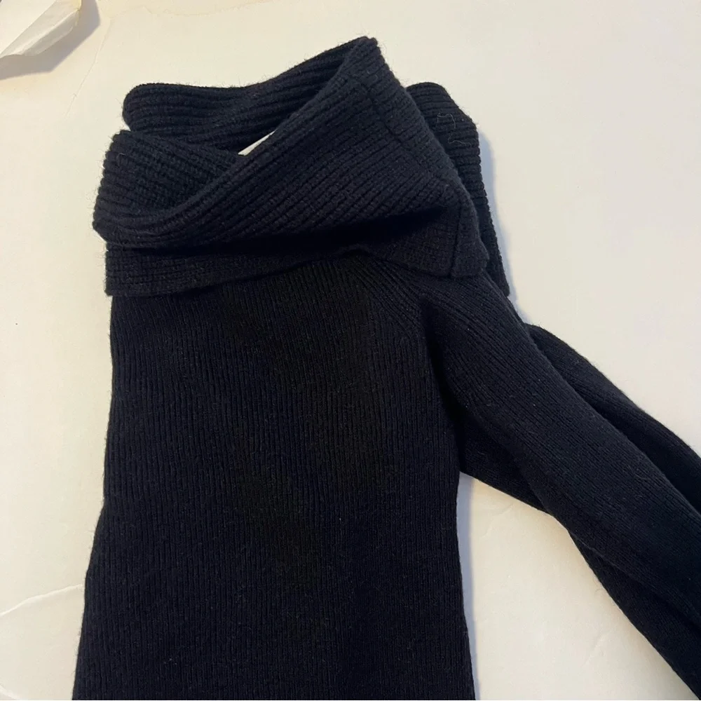 Leith Off The Shoulder Sweater Black - Picture 3 of 7